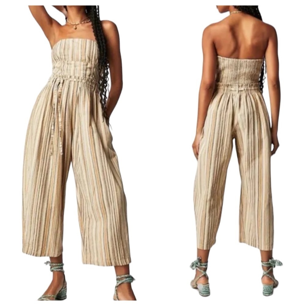 NWOT Free People Roaming Shore One Piece In Multicolor